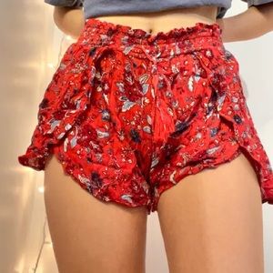 American Eagle, floral, flowy shorts